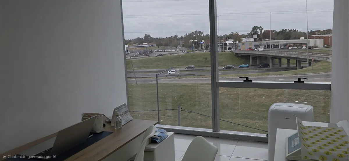 Vista desde el consultorio hacia la Panamericana